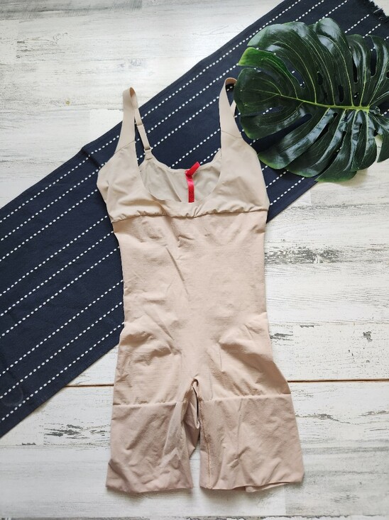 SPANX Other - Spanx Shape My Day Open Bust Mid Thigh Shapewear Bodysuit Size Large